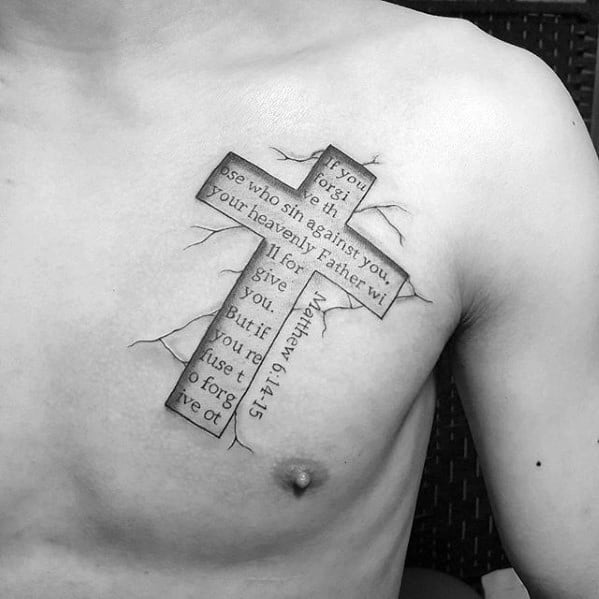 stone-3d-small-religious-bible-verse-mens-chest-tattoo