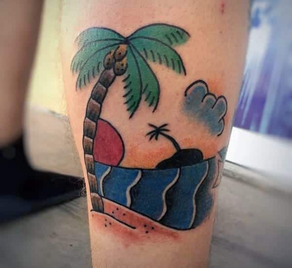 traditional-beach-mens-small-lower-leg-tattoo
