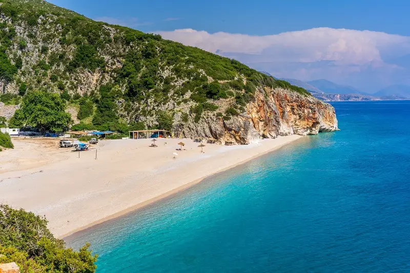 Gjipe beach in Albania