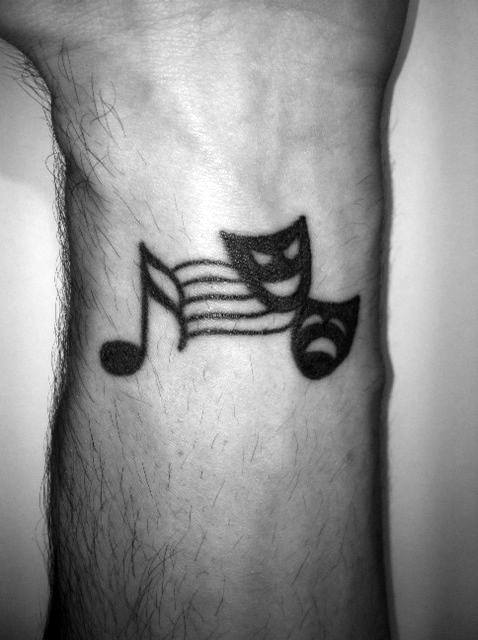 drama-opera-masks-with-music-guys-simple-wrist-tattoo