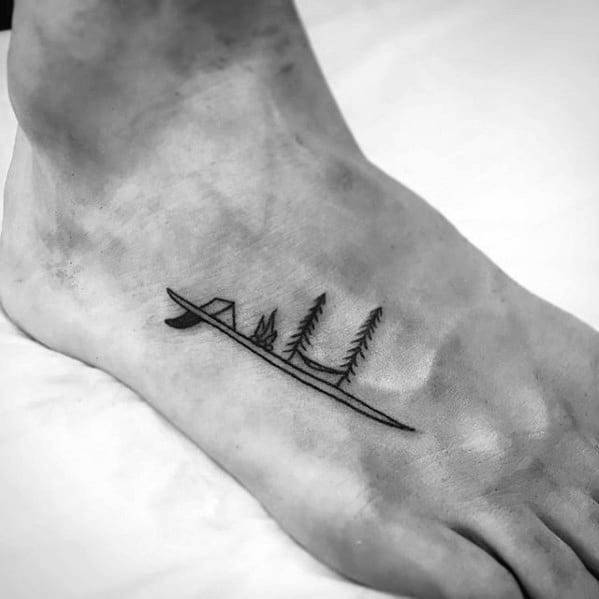 guys-camping-small-nature-foot-tattoo