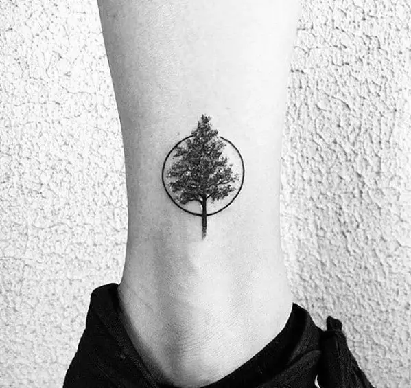 mens-circle-with-tree-small-lower-leg-tattoo