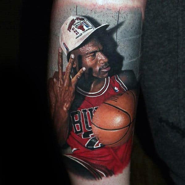 mens-jordan-hyper-realistic-3d-leg-sleeve-tattoo