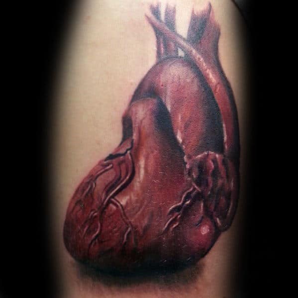 unique-guys-realistic-heart-arm-tattoo-designs